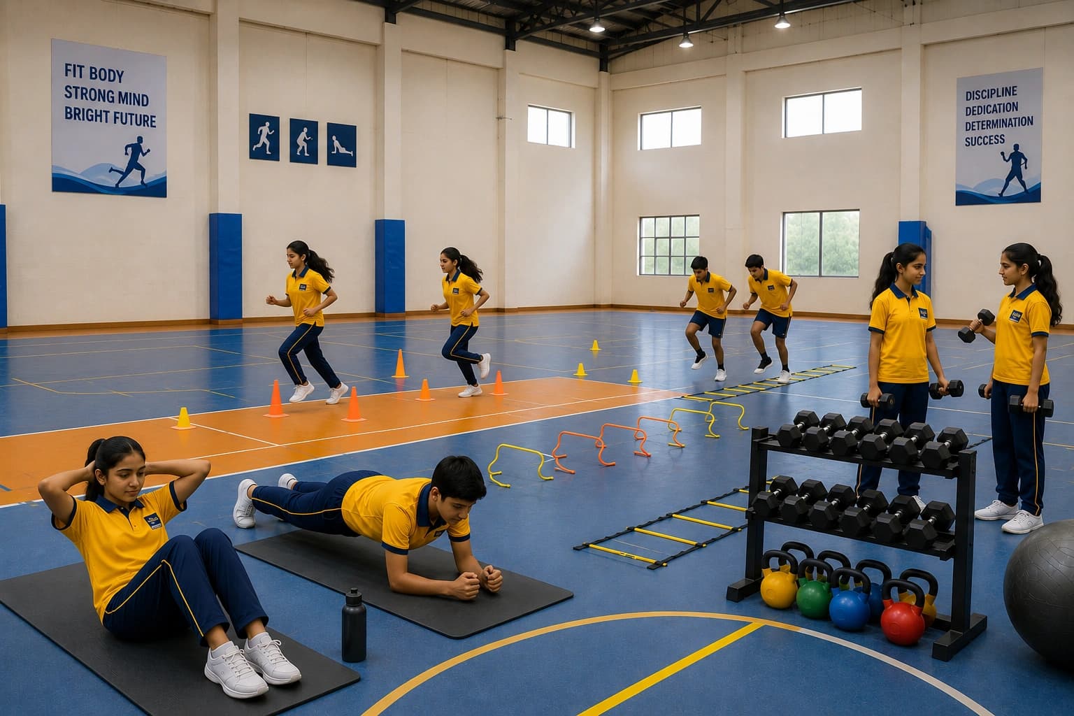 Modern sport facilities designed to support holistic physical development and lifelong fitness